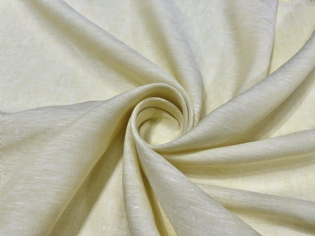 CAMBRAIA DE LINHO PURO MESCLADO AMARELO BEBÊ