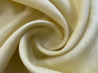 CAMBRAIA DE LINHO PURO AMARELO MÉDIO