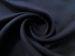 CAMBRAIA DE LINHO PURO AZUL MARINHO NOITE