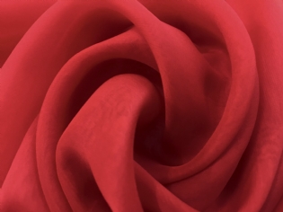 MUSSELINE TOQUE DE SEDA VERMELHO CEREJA