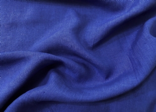 CAMBRAIA DE LINHO PURO AZUL ROYAL ESCURO