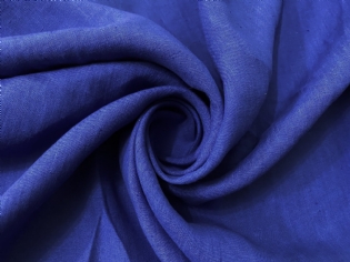 CAMBRAIA DE LINHO PURO AZUL ROYAL ESCURO