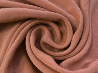CREPE DE CHINE DE SEDA PURA TERRACOTA I