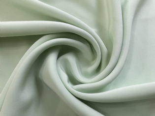 CREPE DE CHINE DE SEDA PURA VERDE BEBÊ I