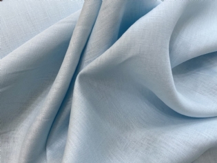 CAMBRAIA DE LINHO PURO AZUL BEBÊ II